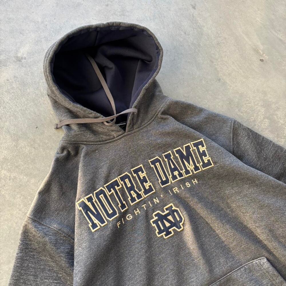y2k vintage notre dame hoodie - Picture 2 of 3